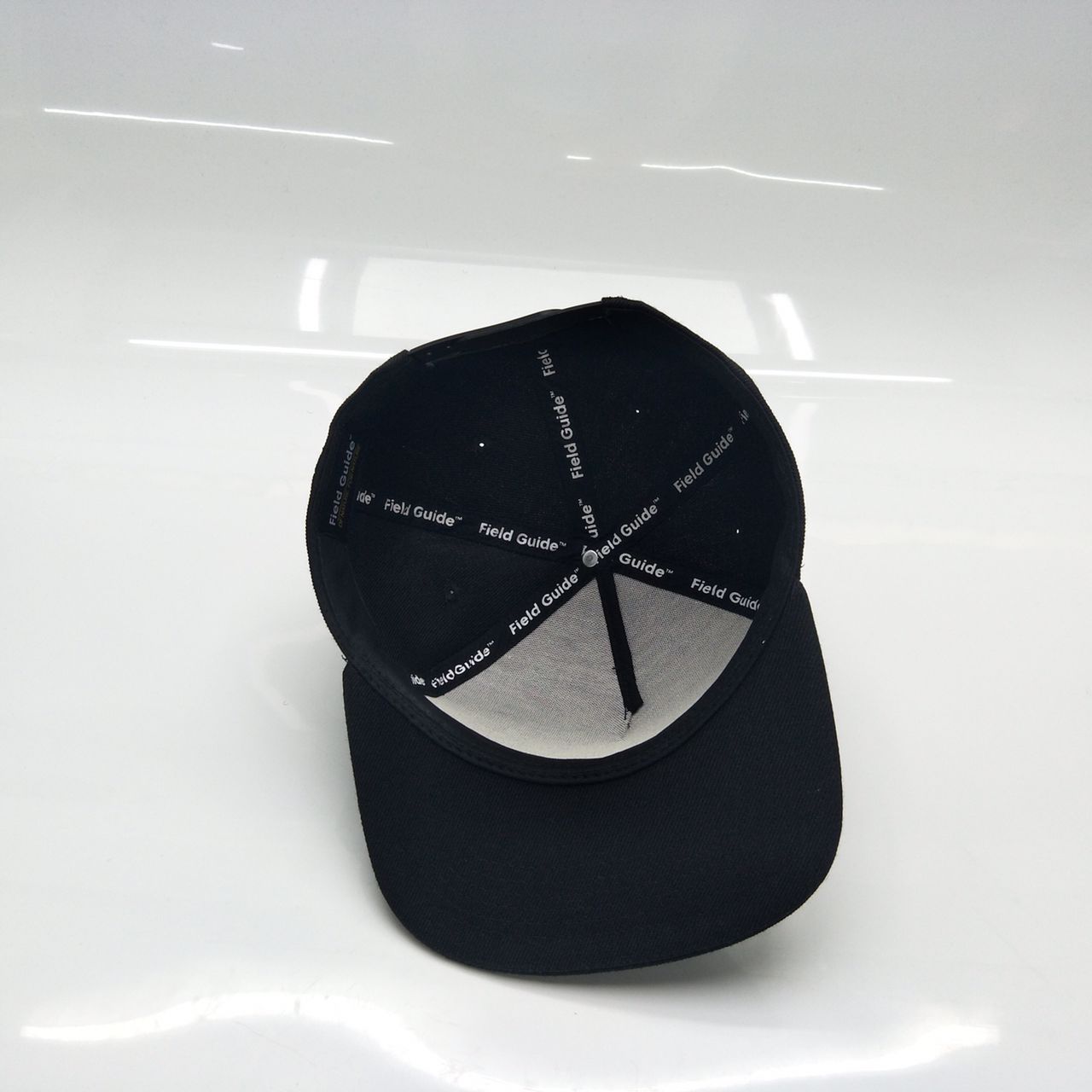 Black Field Guide Snap Back Patch Hat